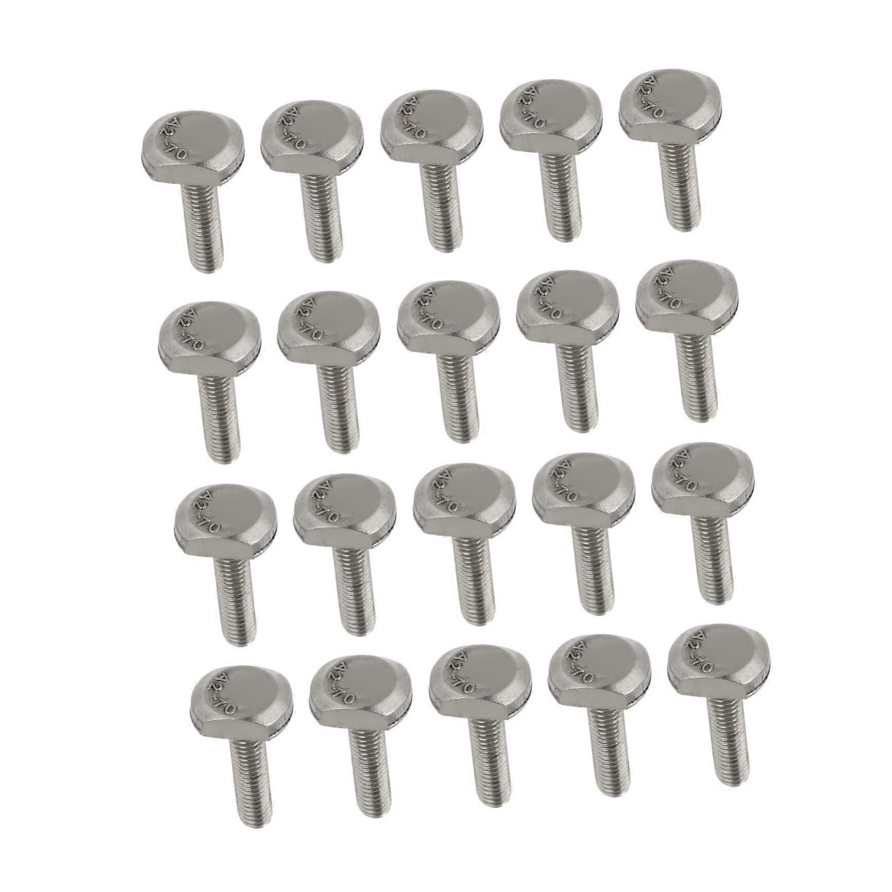 304 Stainless Steel T Bolts GB37 Fully Threaded for Punch Milling Machines, Durable Threaded Rods, 10mm Size