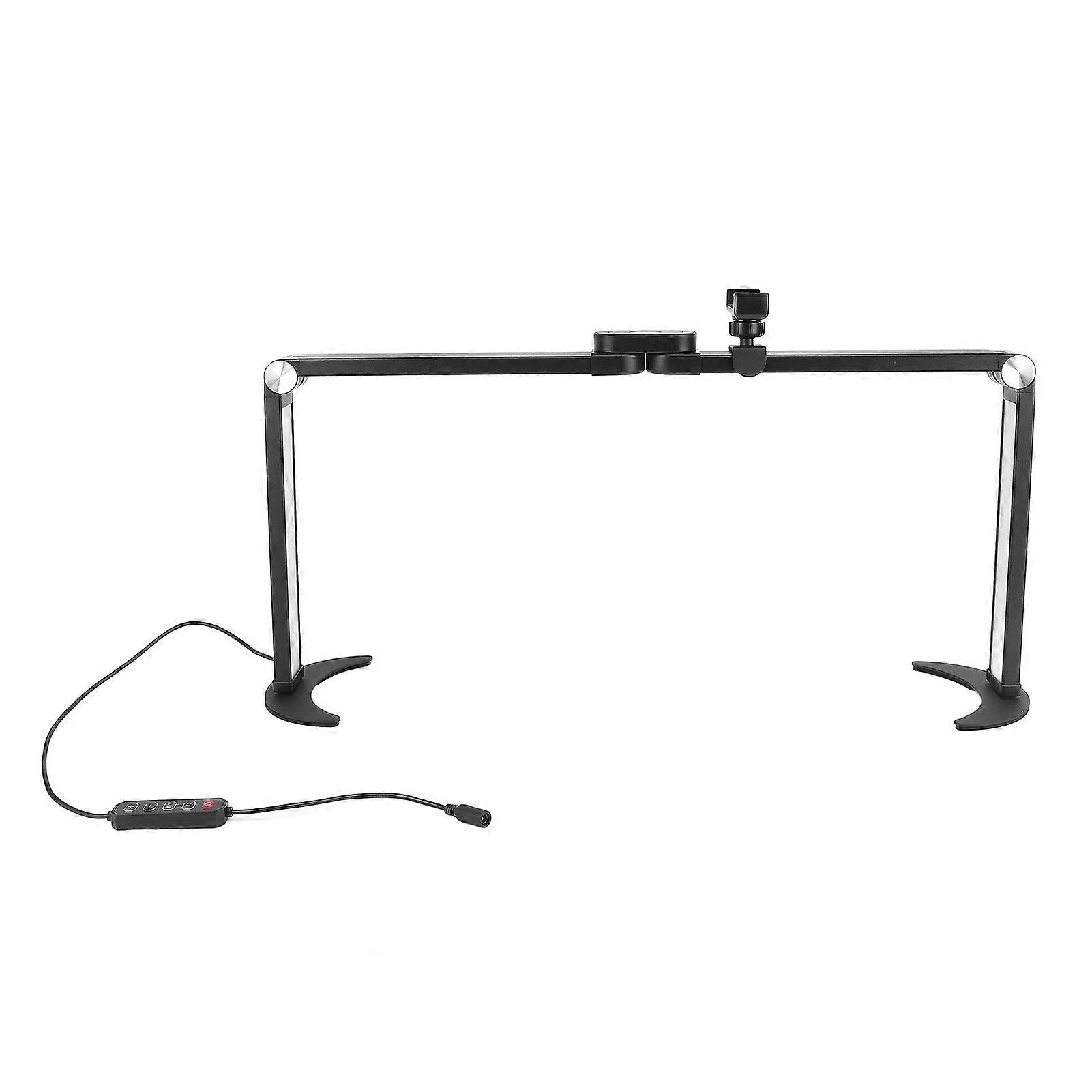 Nail Tech Foldable 3200K to 5600K Dimmable LED 2000LM 35W Desk Manicure Lamp for Eyelash Extension Eyebrow