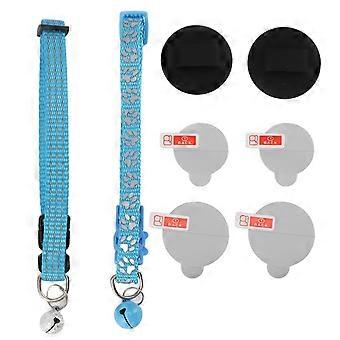 2pcs Reflective Dog Soft Nylon Dog Adjustable Pet Collar with Bell for Walking Shopping Camping