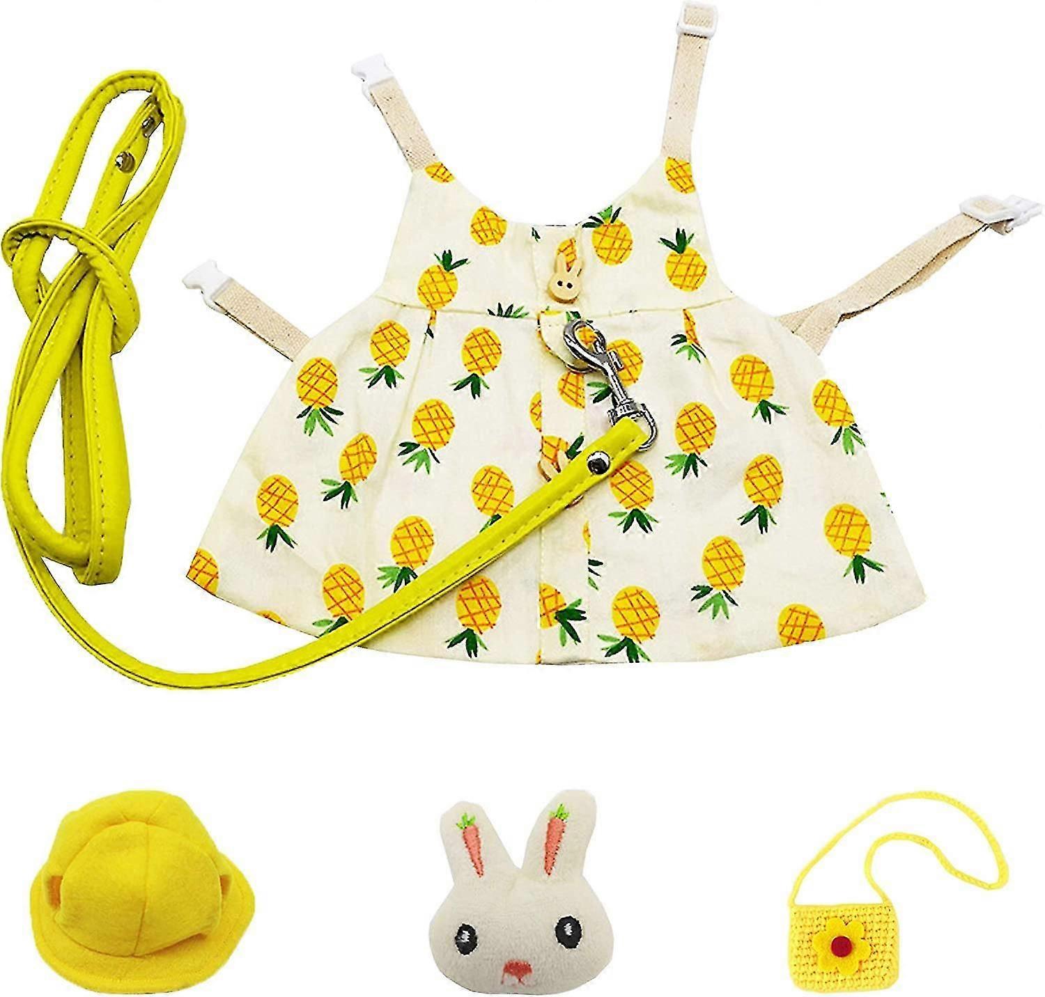 Bunny Rabbit Harness And Leash, Rabbits Clothes For Bunny Guinea Pig H