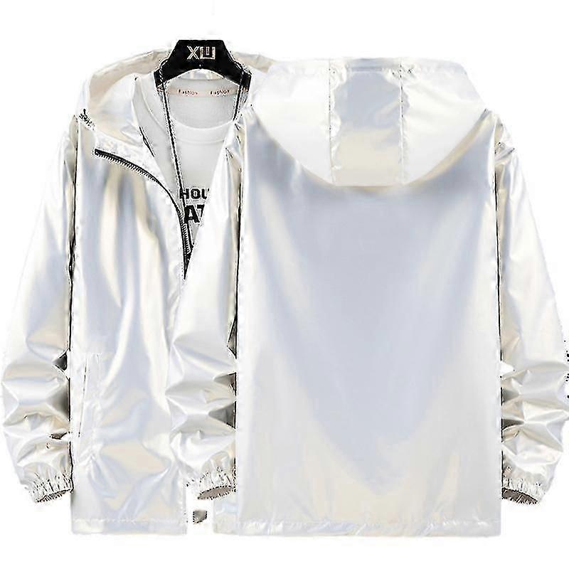 Men's Reflective Jacket Waterproof Soft Shell Hooded Sports Jacket