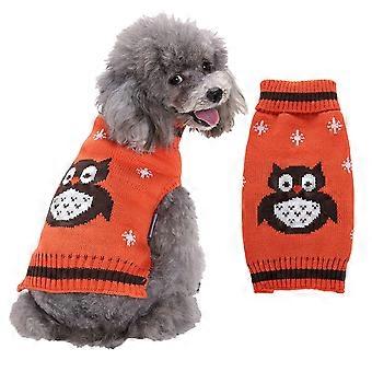 Pet Winter Warm Clothes Halloween Owl Dog Sweater Teddy Dog Clothes