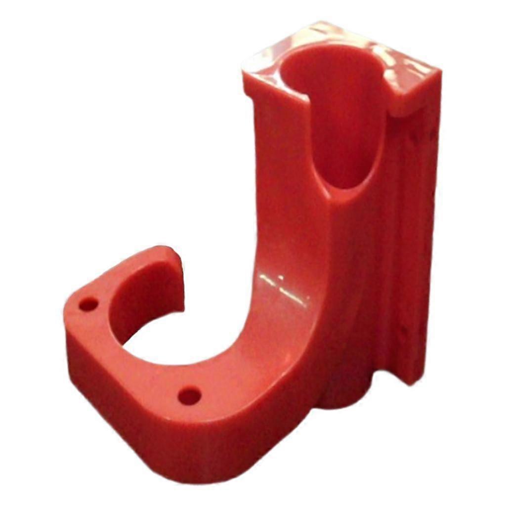 Wall Mount Garden Hose Pipe Fixing Bracket Tool Red