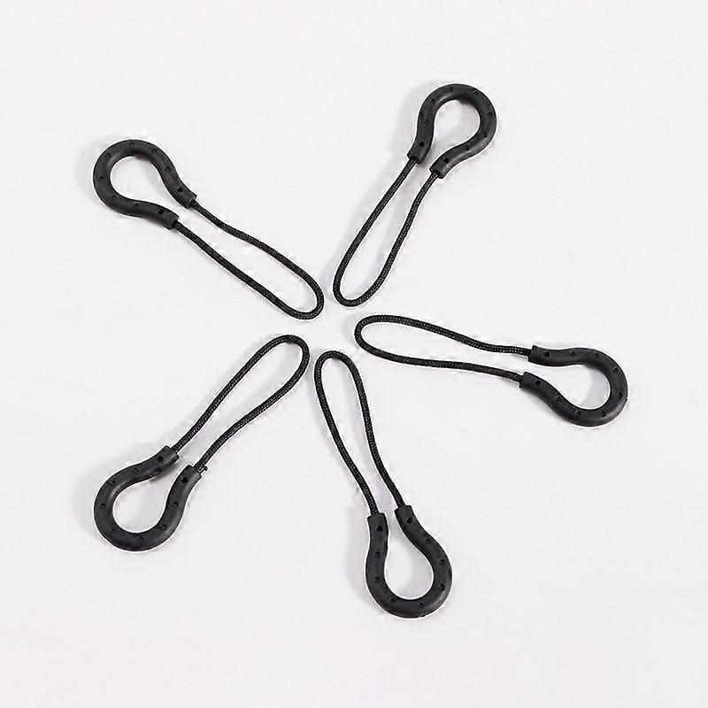 Pack of 10 Black Zipper Pulls