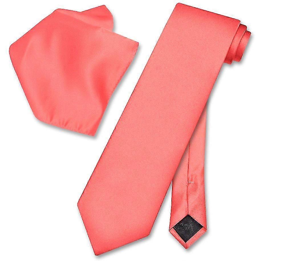 Solid NeckTie & Handkerchief Men's Neck Tie Set