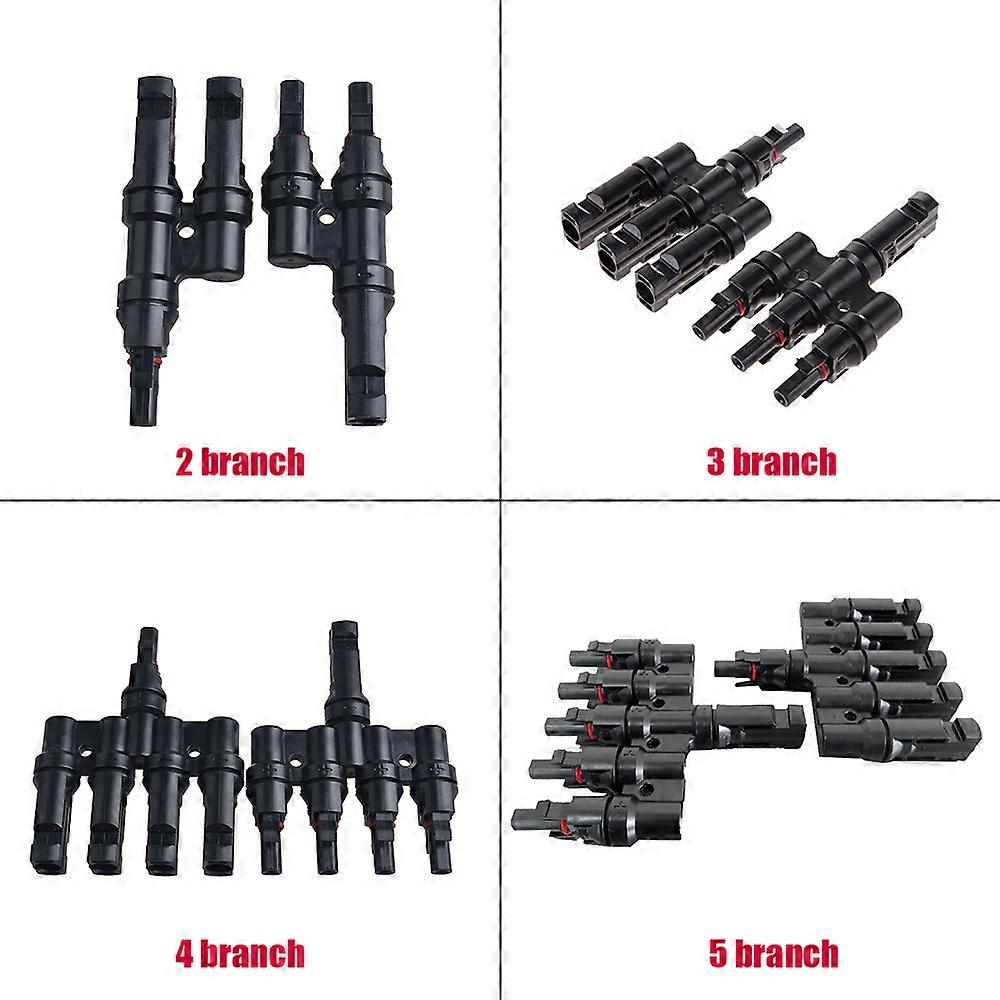 1/3/4/5 Y Branch Connector Pair IP67 50A 1000V Solar Panel Cable