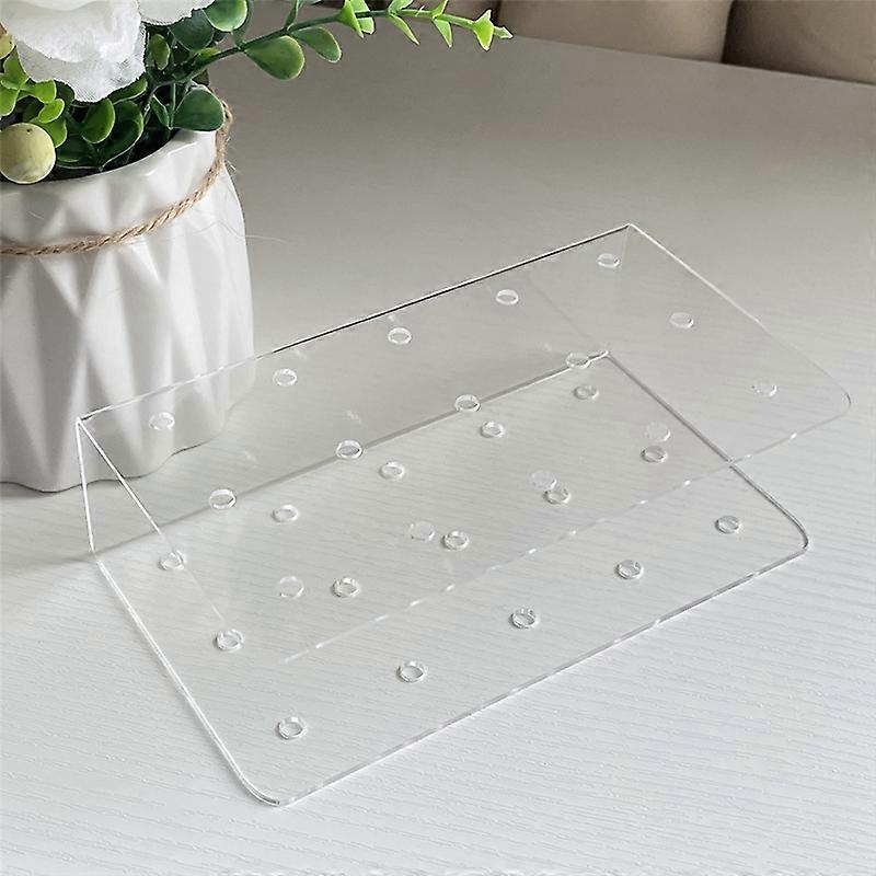 2Pcs 15 Hole Cake Holder Clear Candy Holder with 100 Lollipop Sticks