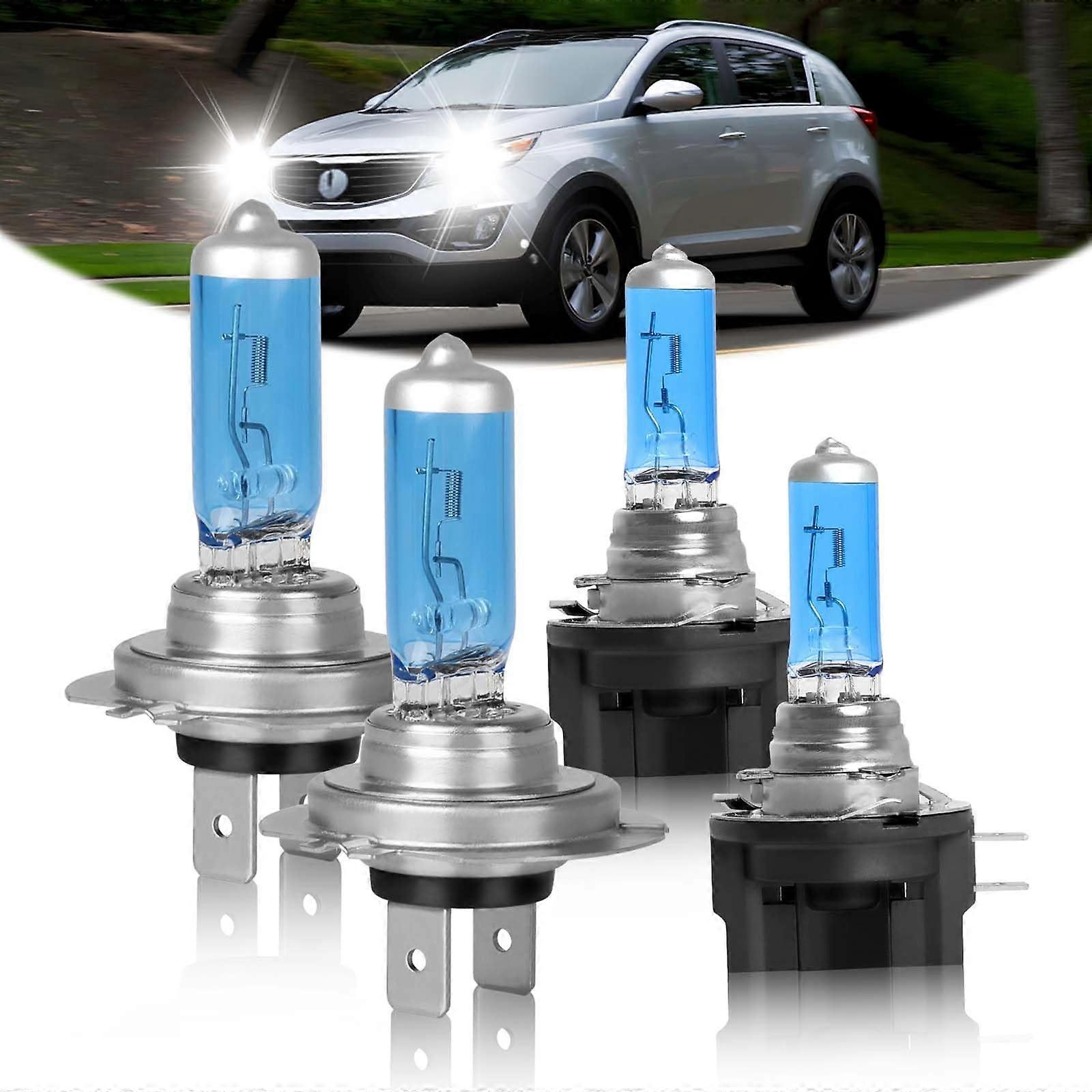 Fit for Kia Sportage 2011 2016 H7 H11b Headlight Bulb,100W,5000K,4 pack