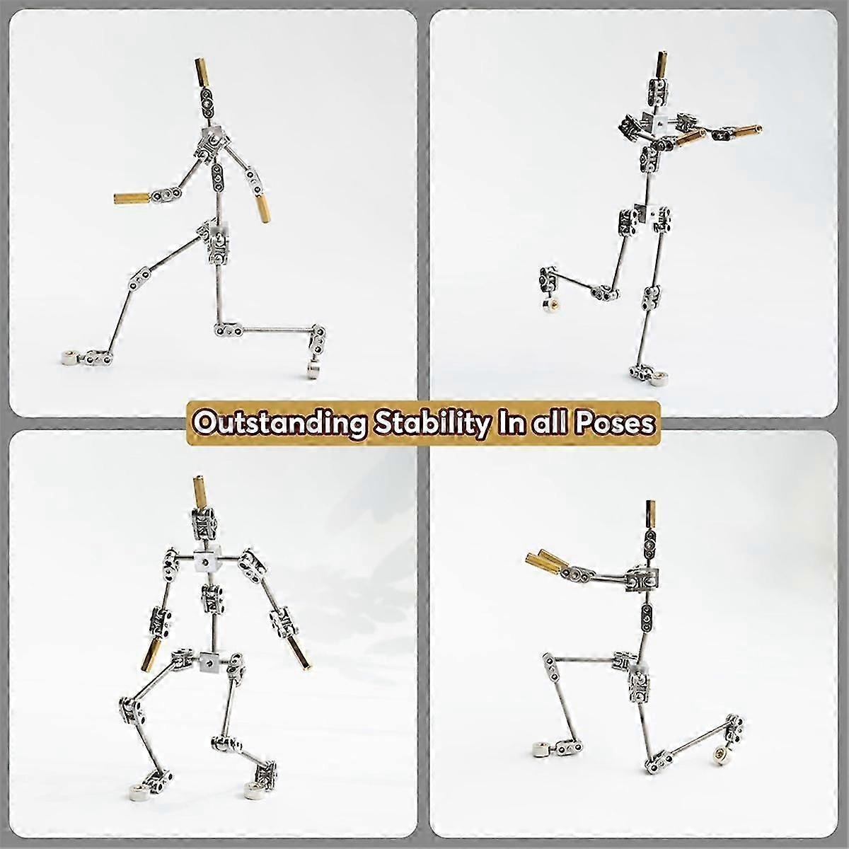 Kit d’induit - Diy Metal Puppet Figure Skeleton, Facile À Assembler, Conception De Personnage Animée, Pour Animation Stop Motion