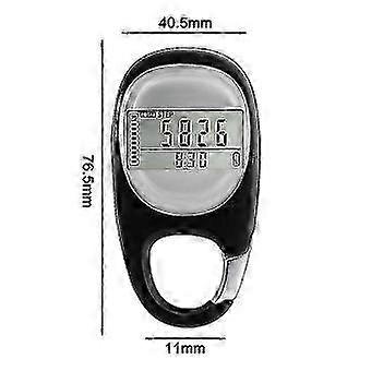 3d Digital Simple Walking Distance Clip On Pedometer Step Counter