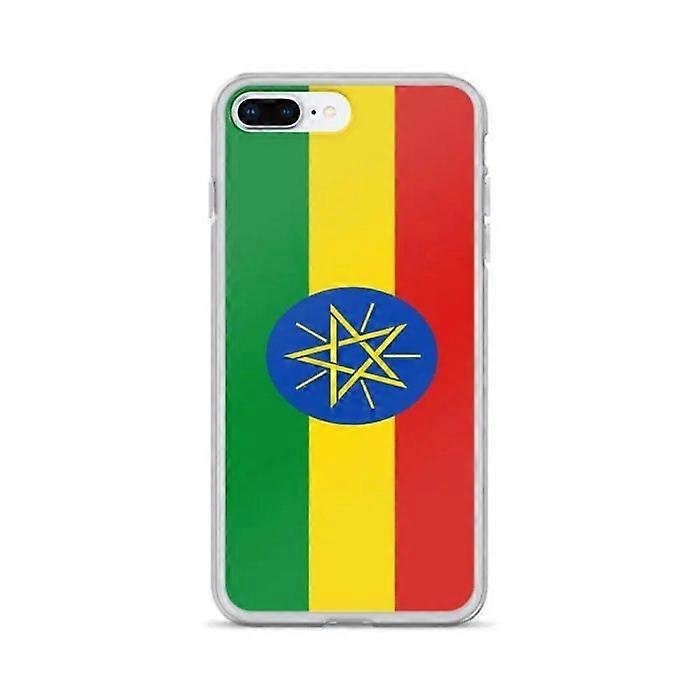 iPhone Case - Multicolor - Ethiopia Flag - Soft - Compatible with iPhone 8 Plus - Vertical