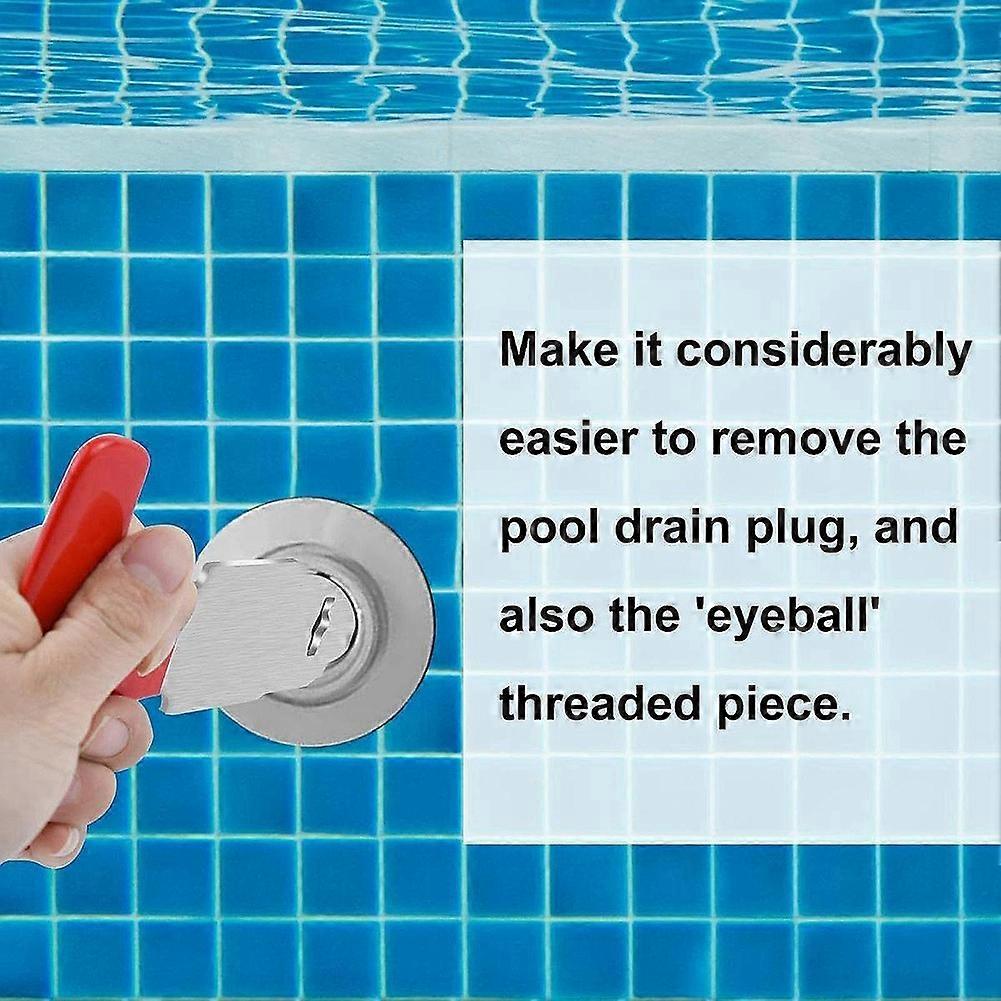 2pcs Pool Plug Removal Tool Pool Drain Plug Removal Tool Pool SPA Removal Tool