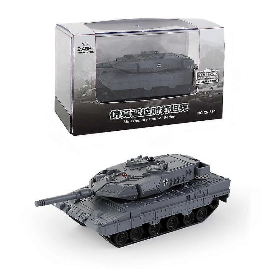 2.4GHz Mini RC Tank Toy with LED and Rotating Turret  Ultimate 9Channel Combat Vehicle for Kids with Sound and Lights