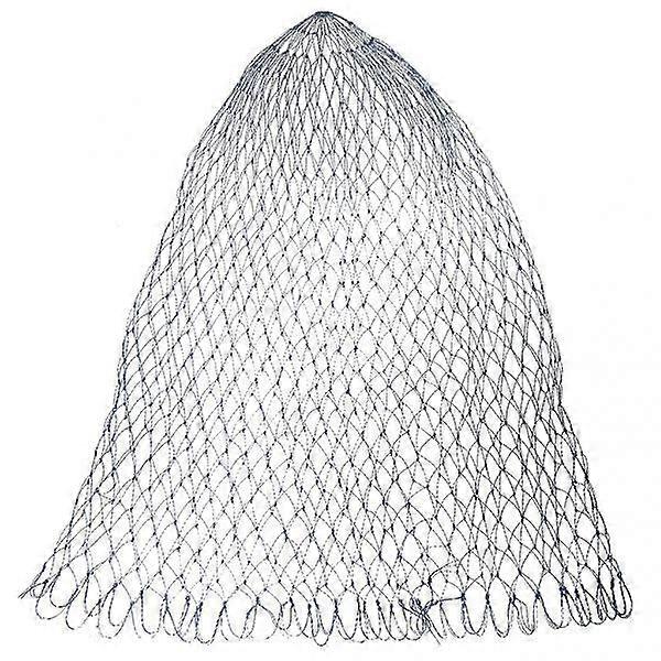 2x Portable Nylon Folding Fishing Landing Net Rhombus Mesh Land Dip Net-60cm