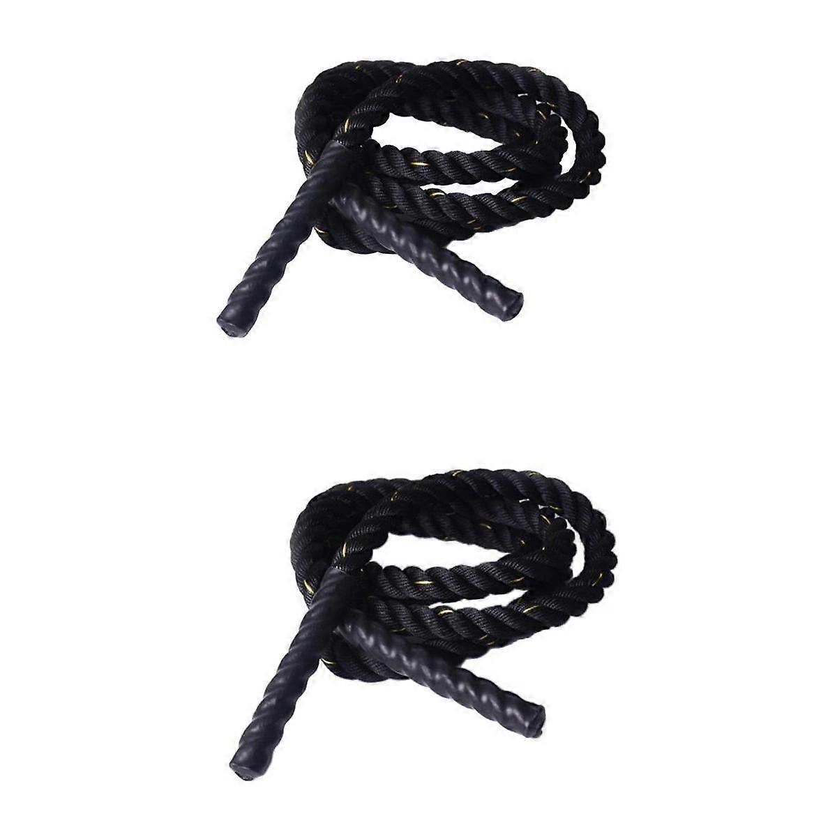 2x zware springtouwen