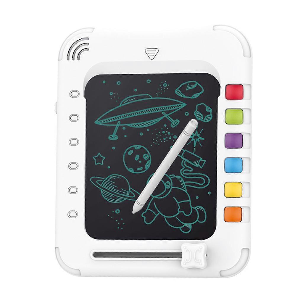 Table for Play Toy Plastic Puzzle Study Box Brain Training Portable Table Game Drawing Tablet White