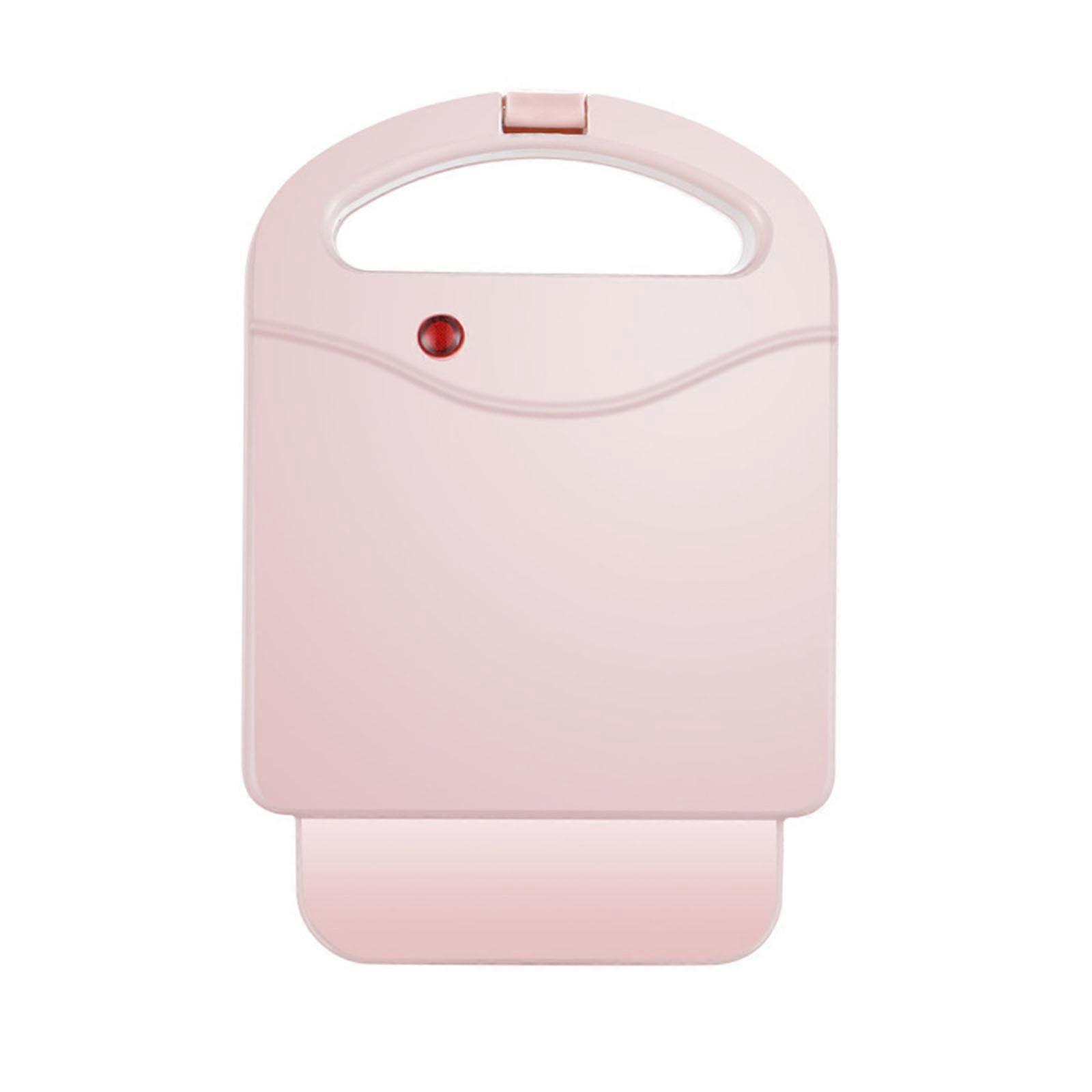 220V Electric Sandwich Maker Multifunction Waffle Maker Toaster Baking Machine EU Plug Breakfast Machine for Student Pink