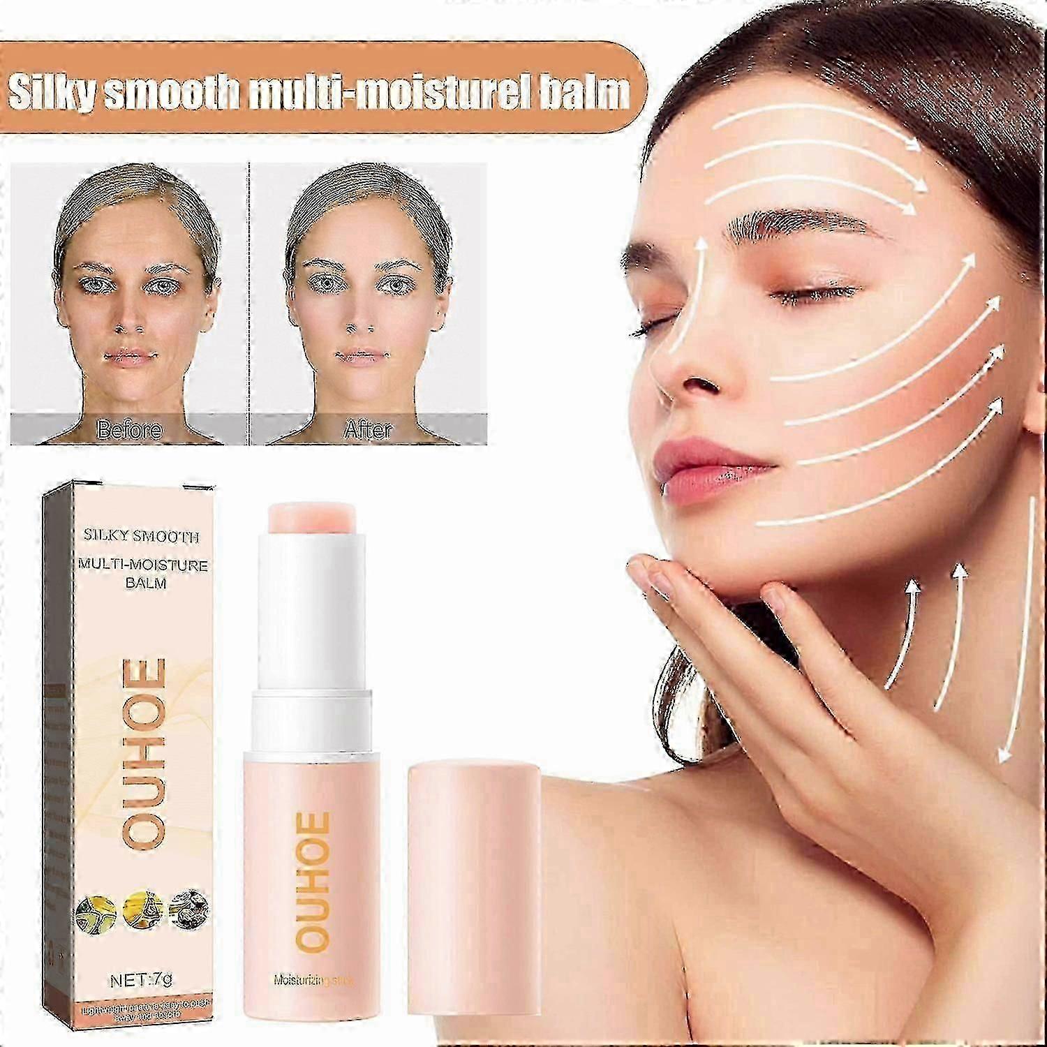 OUHOE Anti-Wrinkle Moisturizing Stick, Moisturizes And Brightening Skin, Reduces Fine Lines On Face