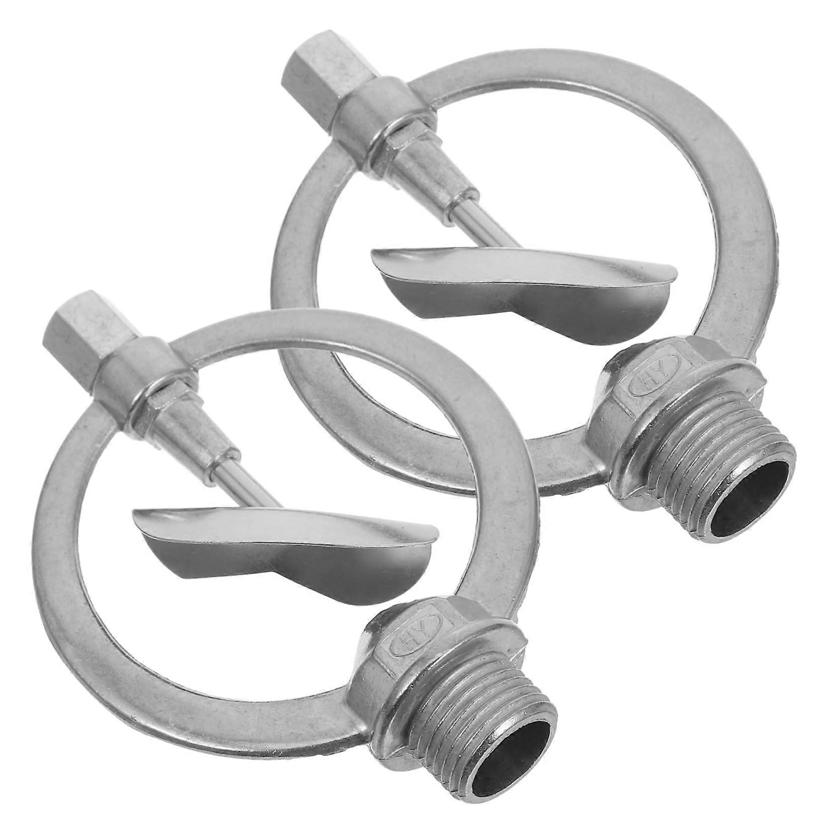 Automatic Irrigation Sprinkler Heads 2-Pack Rotating Lawn Sprinklers Portable For Efficient Garden Irrigation