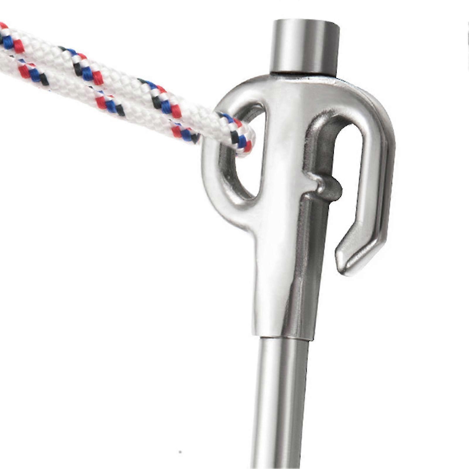 ヘビーデューティ360スイベルドッグステーク - 錆びにくいステンレス鋼ヤードアンカー