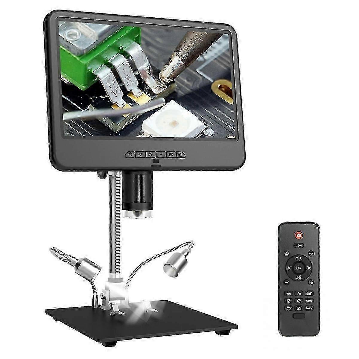 Ad210 Digital Microscope 10.1 Inch Adjustable Lcd For Electronics Microscope Tool Pcb/smd 1080p Soldering Microscopio