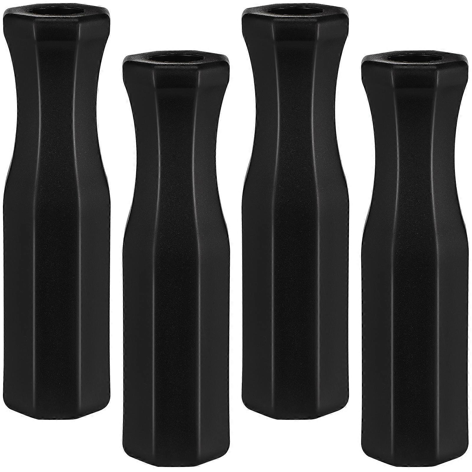 Foosball Table Handles with Ergonomic Grip for Playing Made of Durable Plastic Black 4Pcs