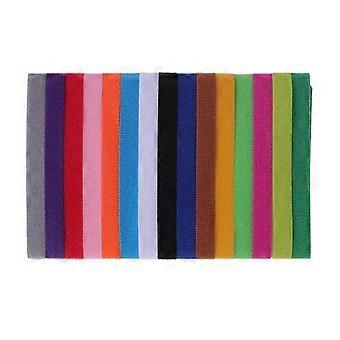 15 pcs 15 Colors Pet Identity Collars Adhesive Puppy ID Collars Double-sided Velve Adjustable ID Ban