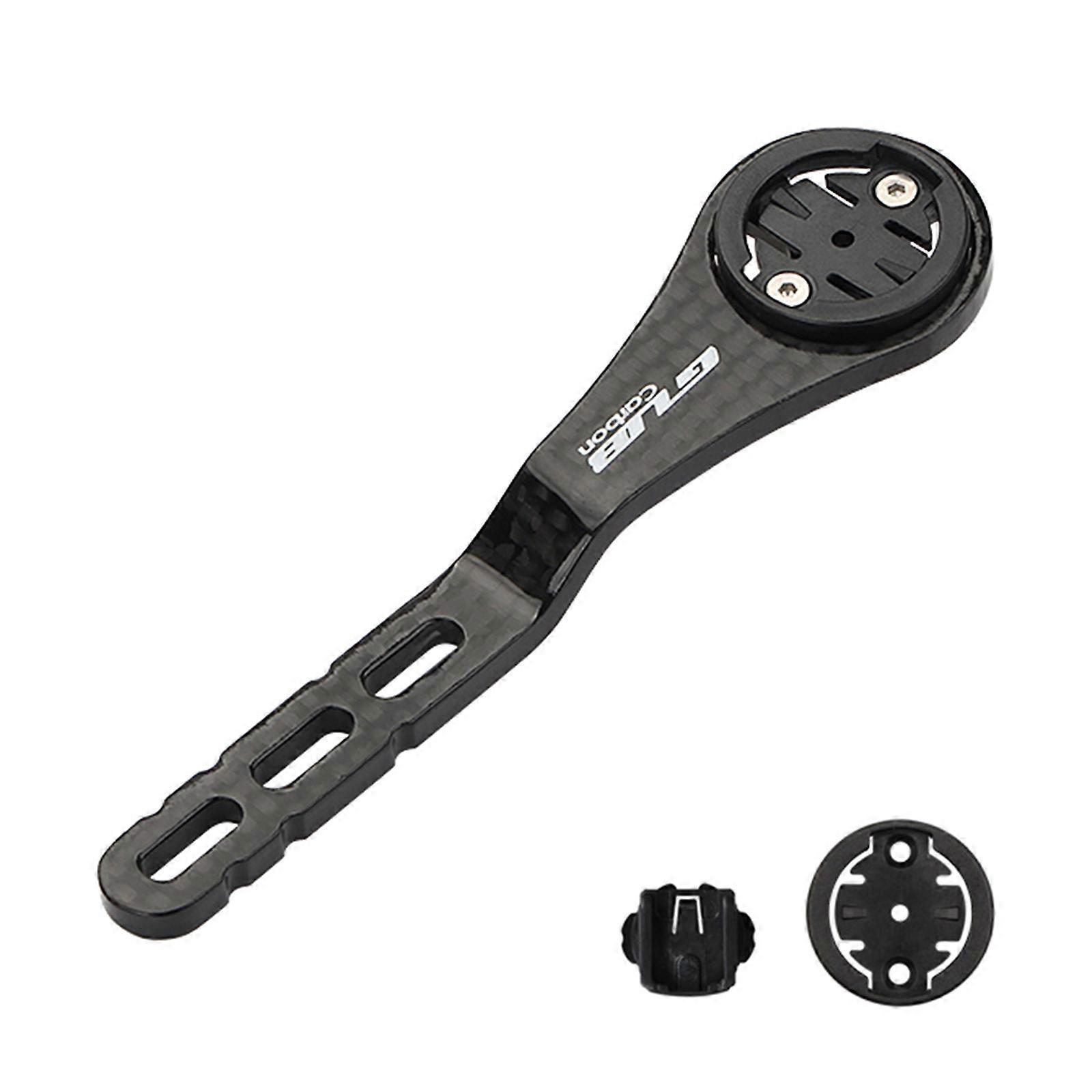 Carbon Fiber Bike Computer Mount Handle Integrated Bent Lightweight for Garmin Cat Eye Bryton Series Bicycle Computer Extension Bracket