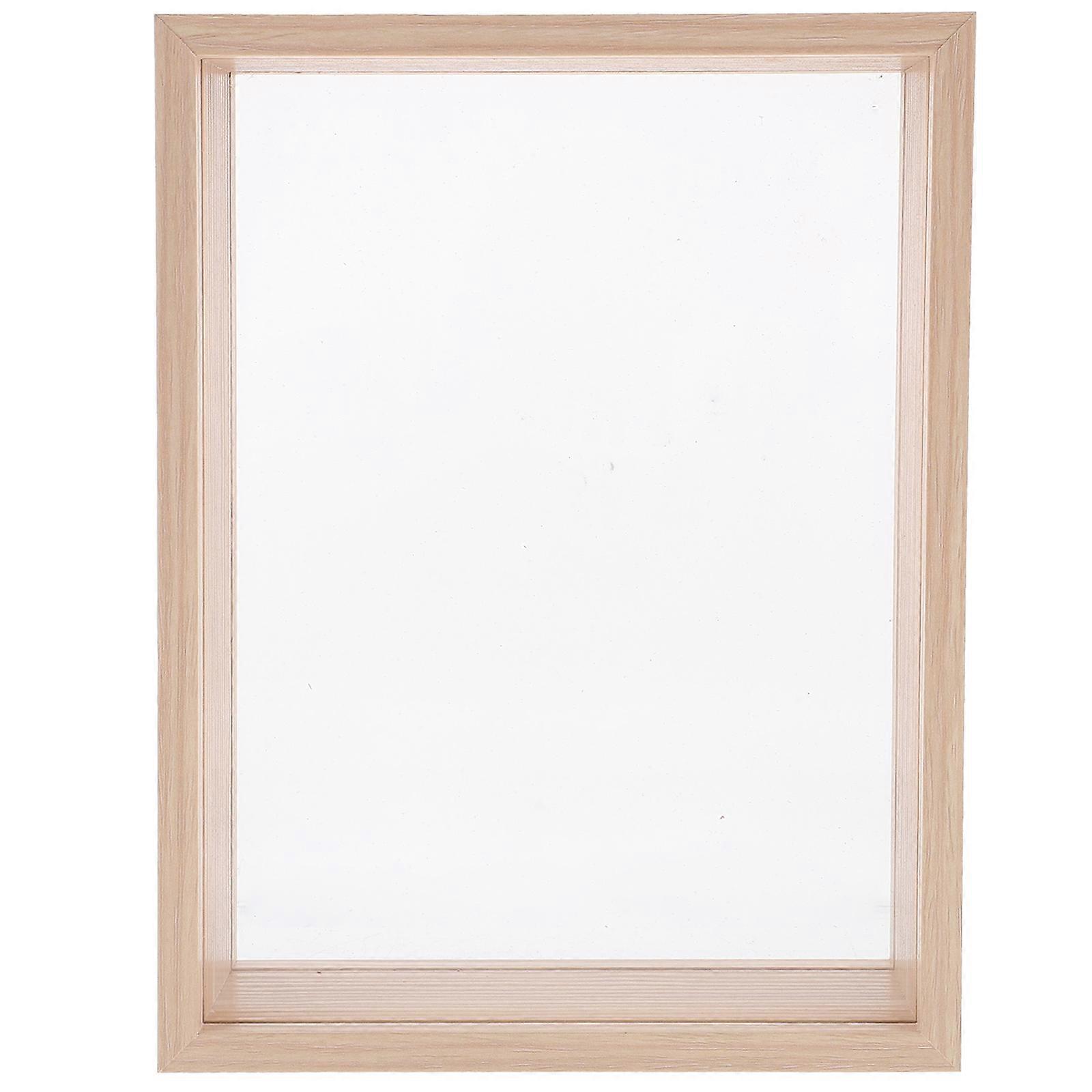Hollow Display Frame for Dried Flowers Vintage Photo Stand Artistic Desktop Ornament Home Decoration Floating Frame Use