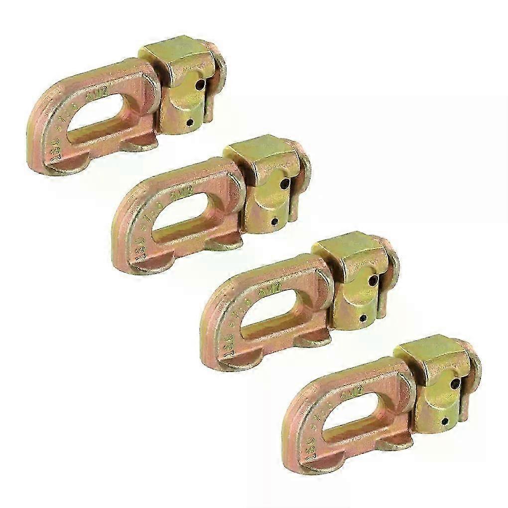 4Pcs/set Tie-Down Anchor Points Cargo Control L Track Double Stud Fit For Truck Van Trailer L Track Rails