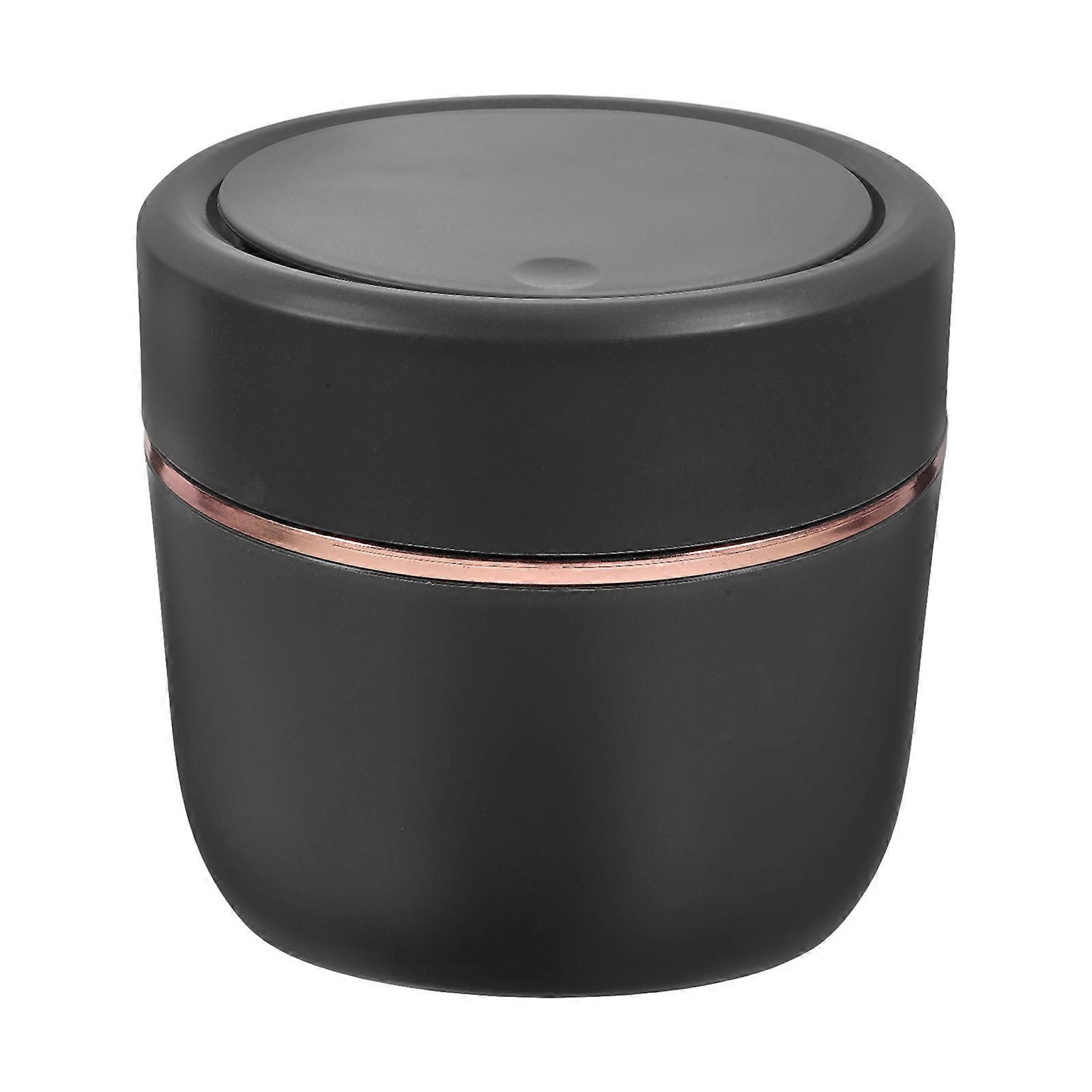 Versatile Trash Can for Desktop Use with Odor-Blocking Lid
