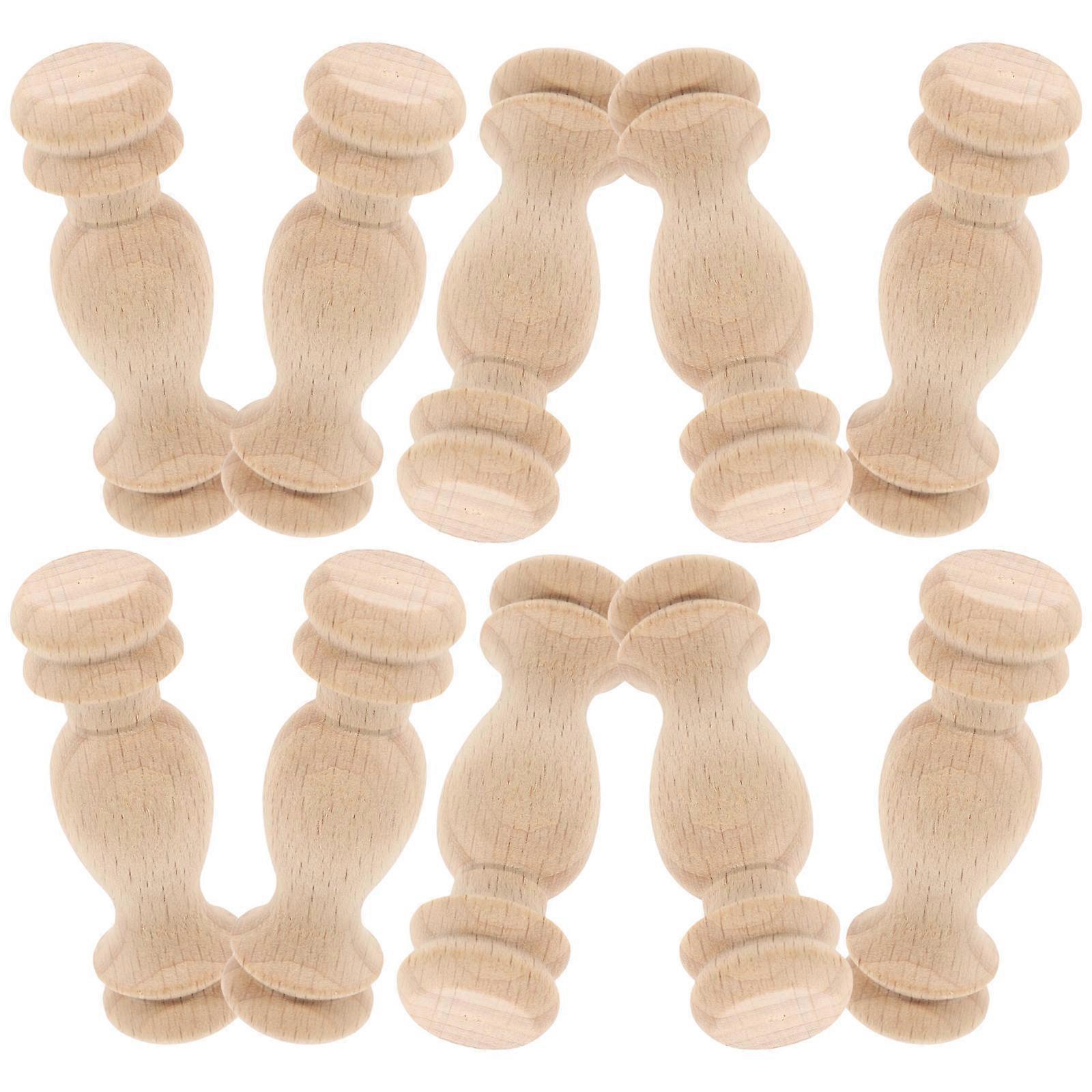 Staircase Wood Columns, Functional and Decorative Pieces, Solid Wood Craftsmanship