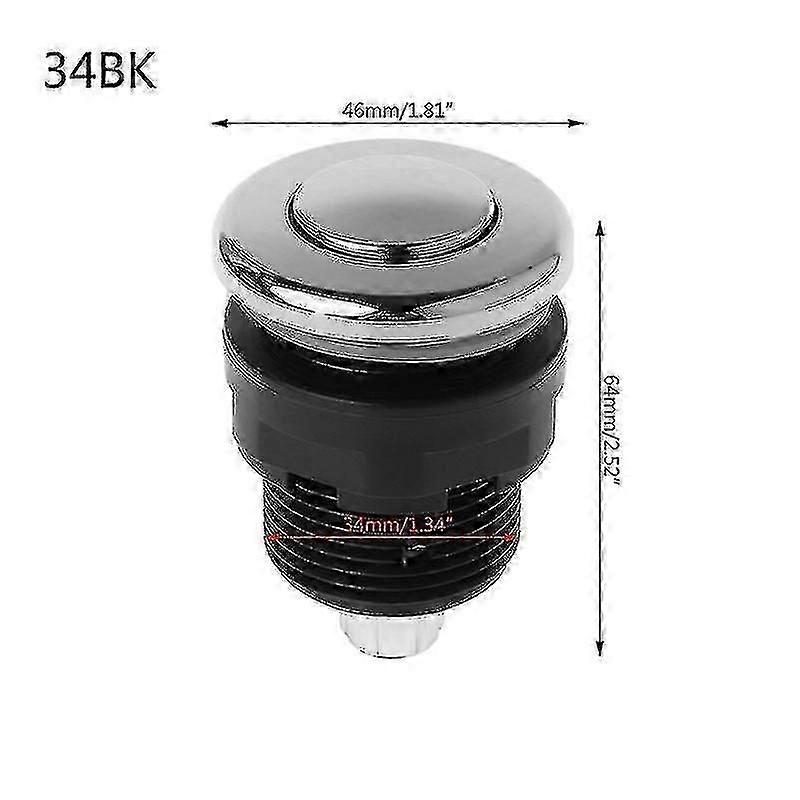 Air Pressure On/Off Switch Push Button for Bathtub Garbage Disposal & Whirlpool Bathtub Disposal