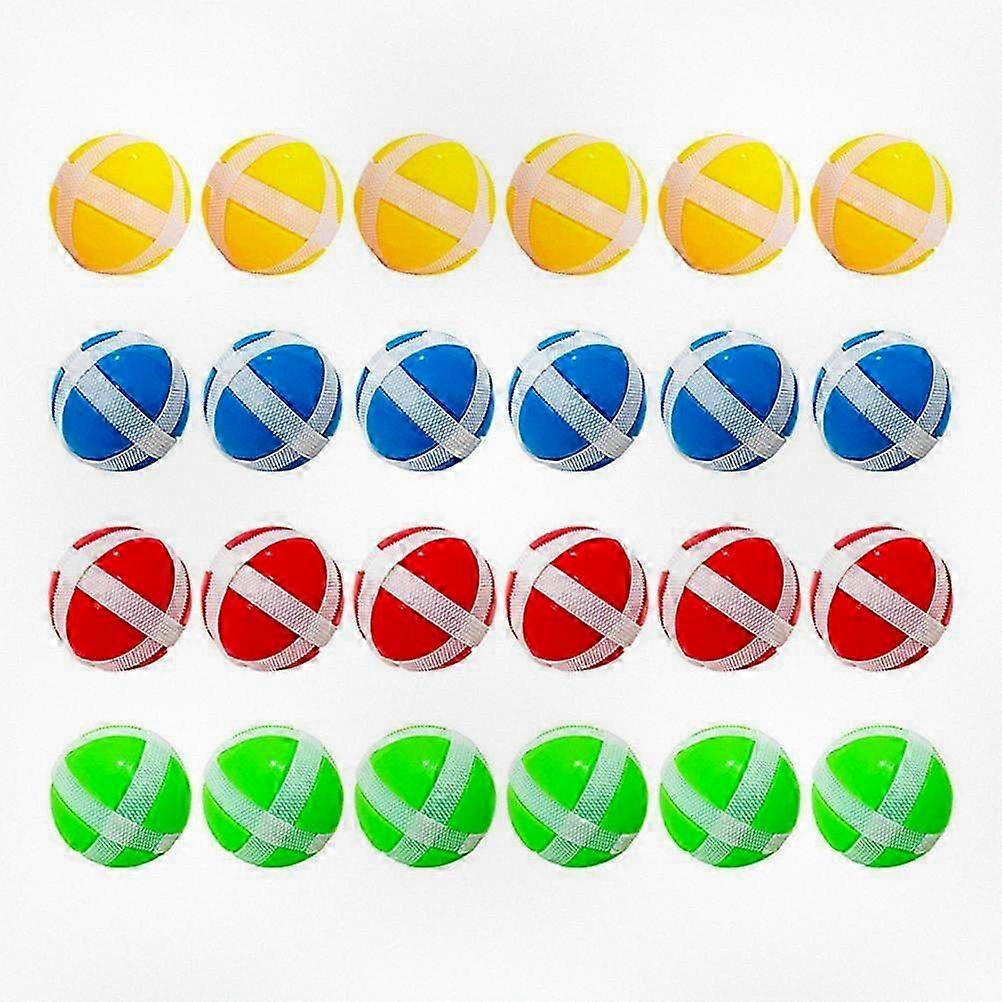 24Pcs Sticky Hook and Loop Balls for Fabric Dart Board, Soft Darts Game Accessories with Strong Adhesion for Indoor Outdoor Fun
