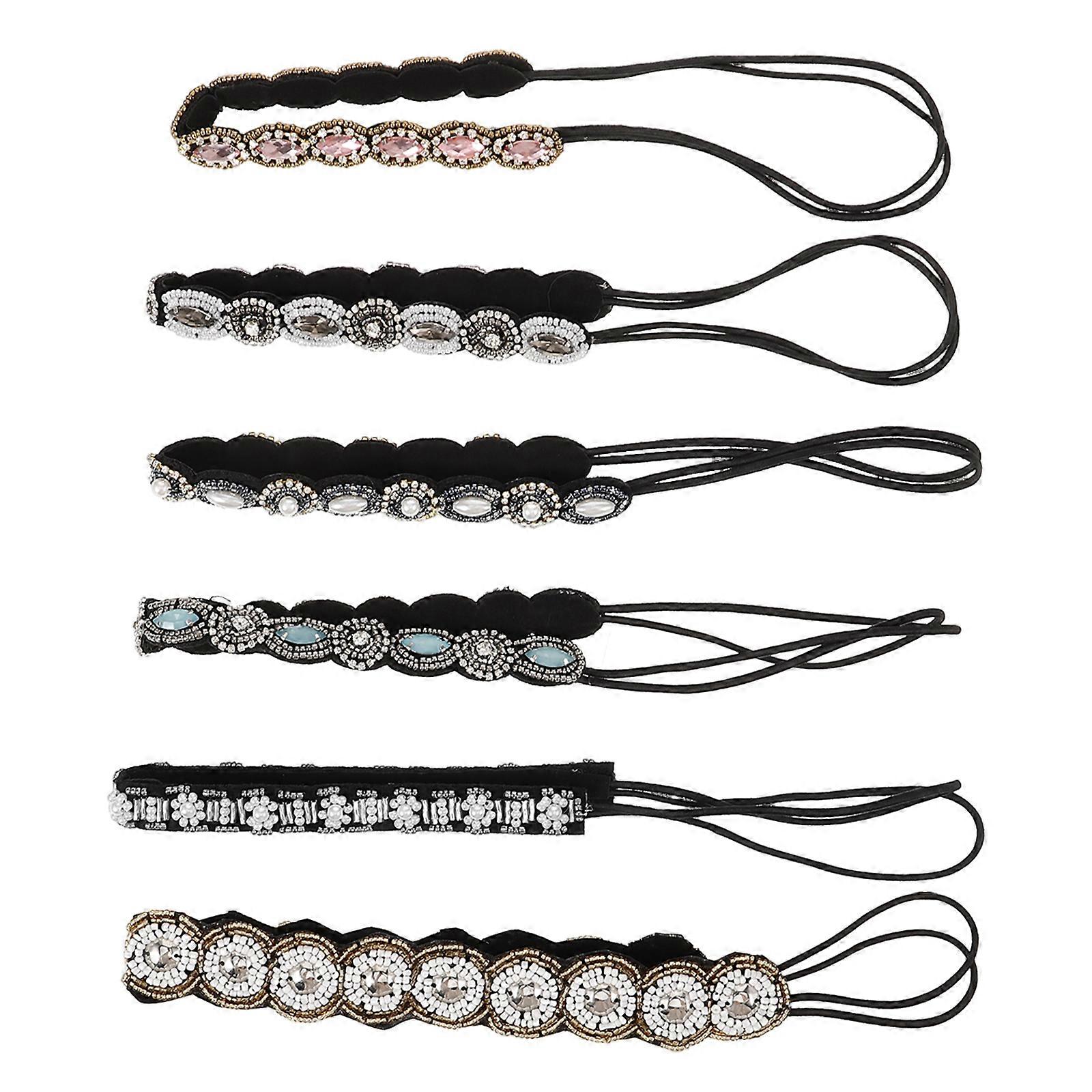Elastic Beaded Hair Pieces for Elegant and Practical Use on Various Occasions