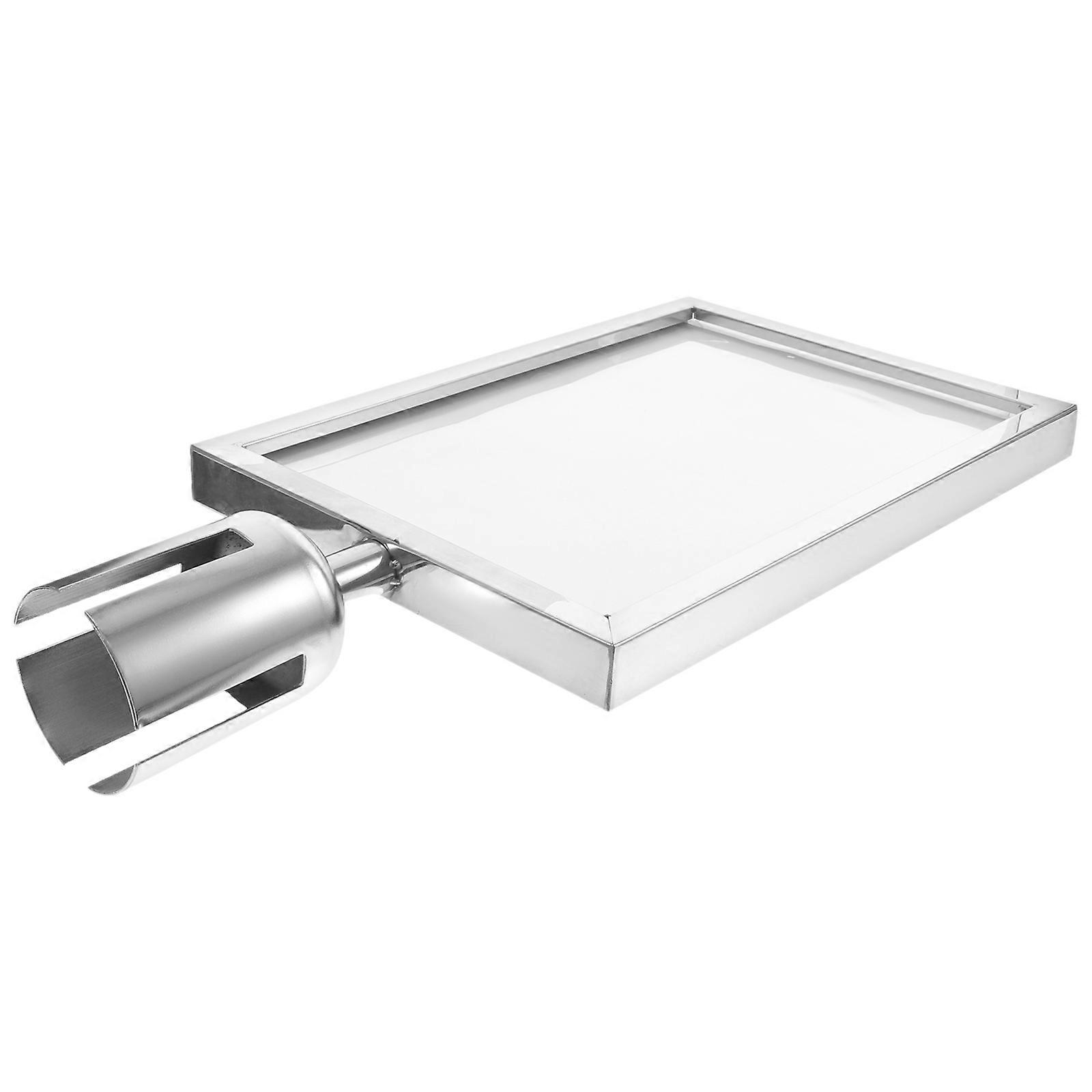 Stainless Steel Double Sided Vertical Stanchion Sign Holder for Crowd Control – , Scratch Resistant Frame for Airports, Offices, and Events