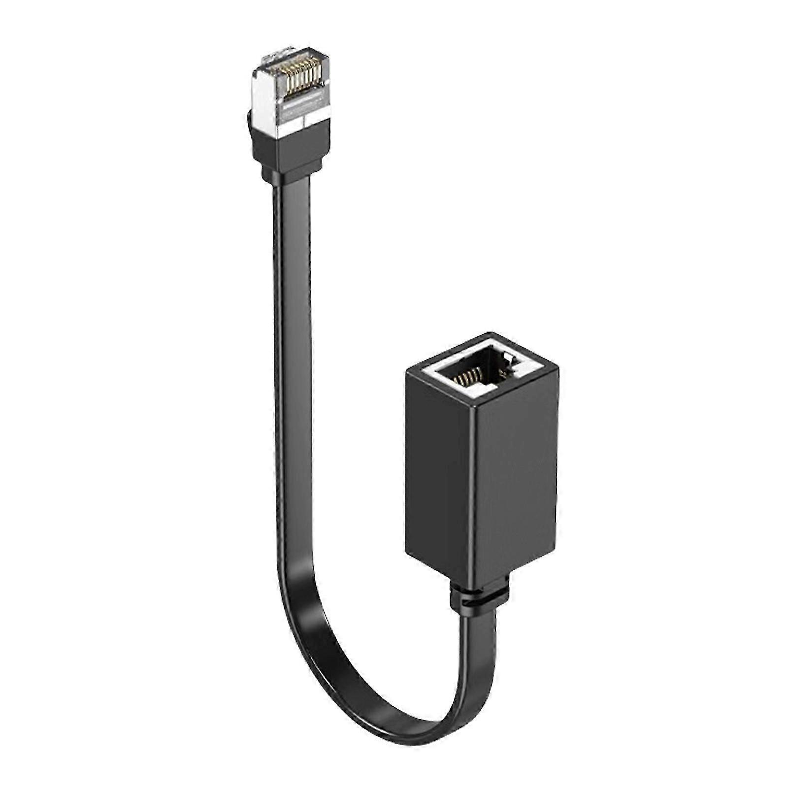 Right Angle Ethernet Cable 90 Degree Cat7 Ethernet Cable 10Gbps 10G Gigabit Internet Networking LAN Cords for PC