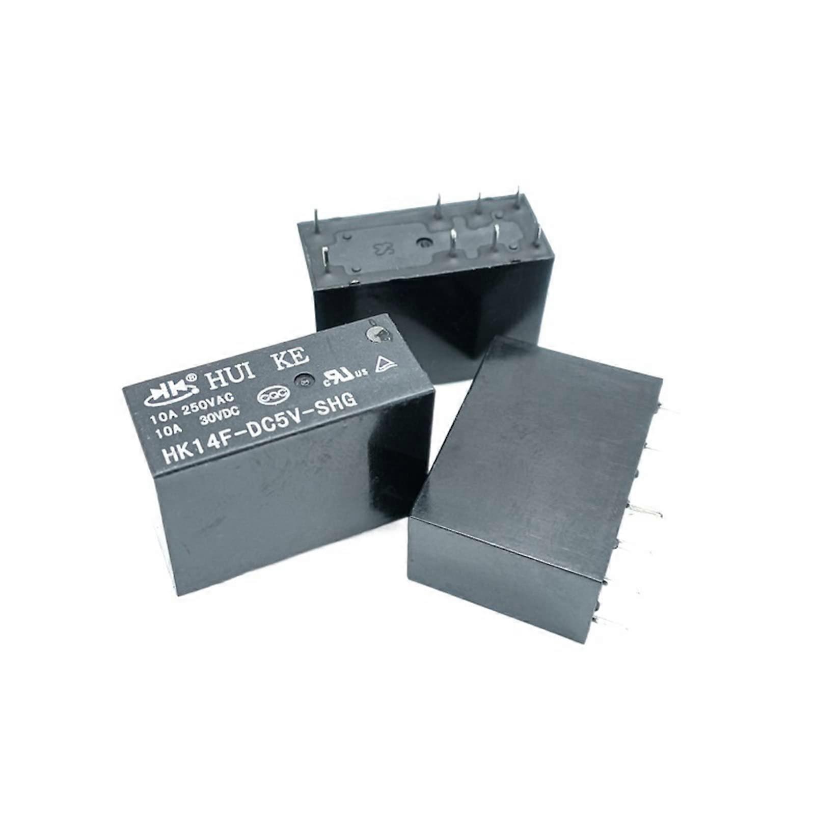 HK14FD-DC12V-SHG Power Relay 8-Pin 5A Two Open Two Closed Replacement Pack of 2 DC5V DC24V Compatibility Size HK14FH-DC24V-SHG
