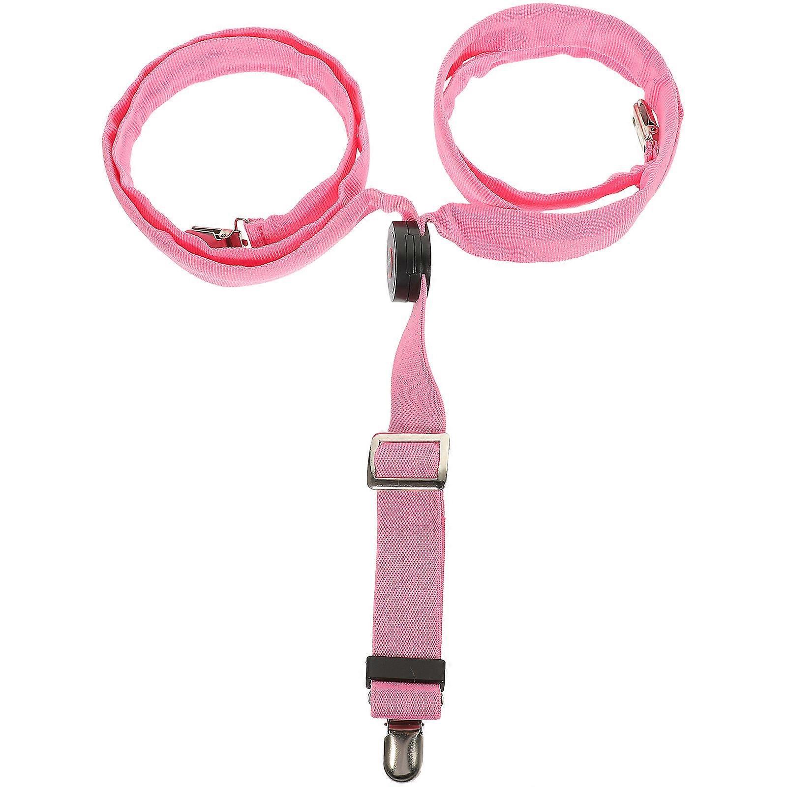 Luminous Suspender Adjustable Pants Strap Pink 120x2.5cm Fast Flashing for Night Running 1Pcs