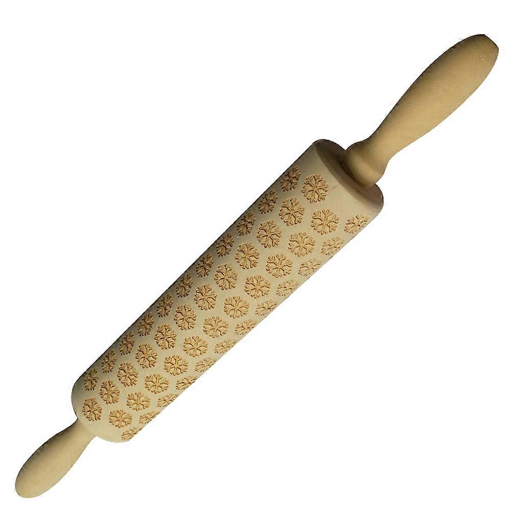 Rolling Pin for Cookies Baking Tool for Home Store Baking Light Brown About 35cm Baking 1Pcs
