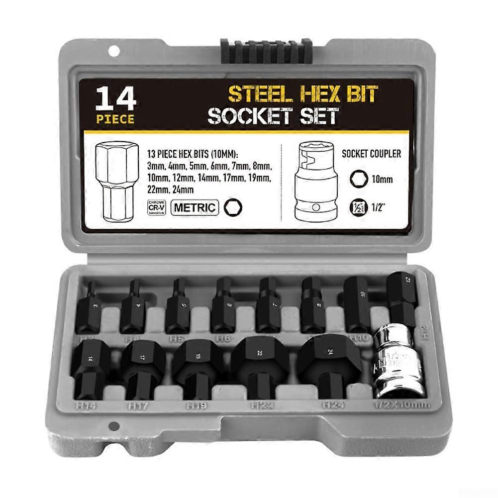 14part internal hex set for ratchet wrenches high for efficient repairs Ref: 3139