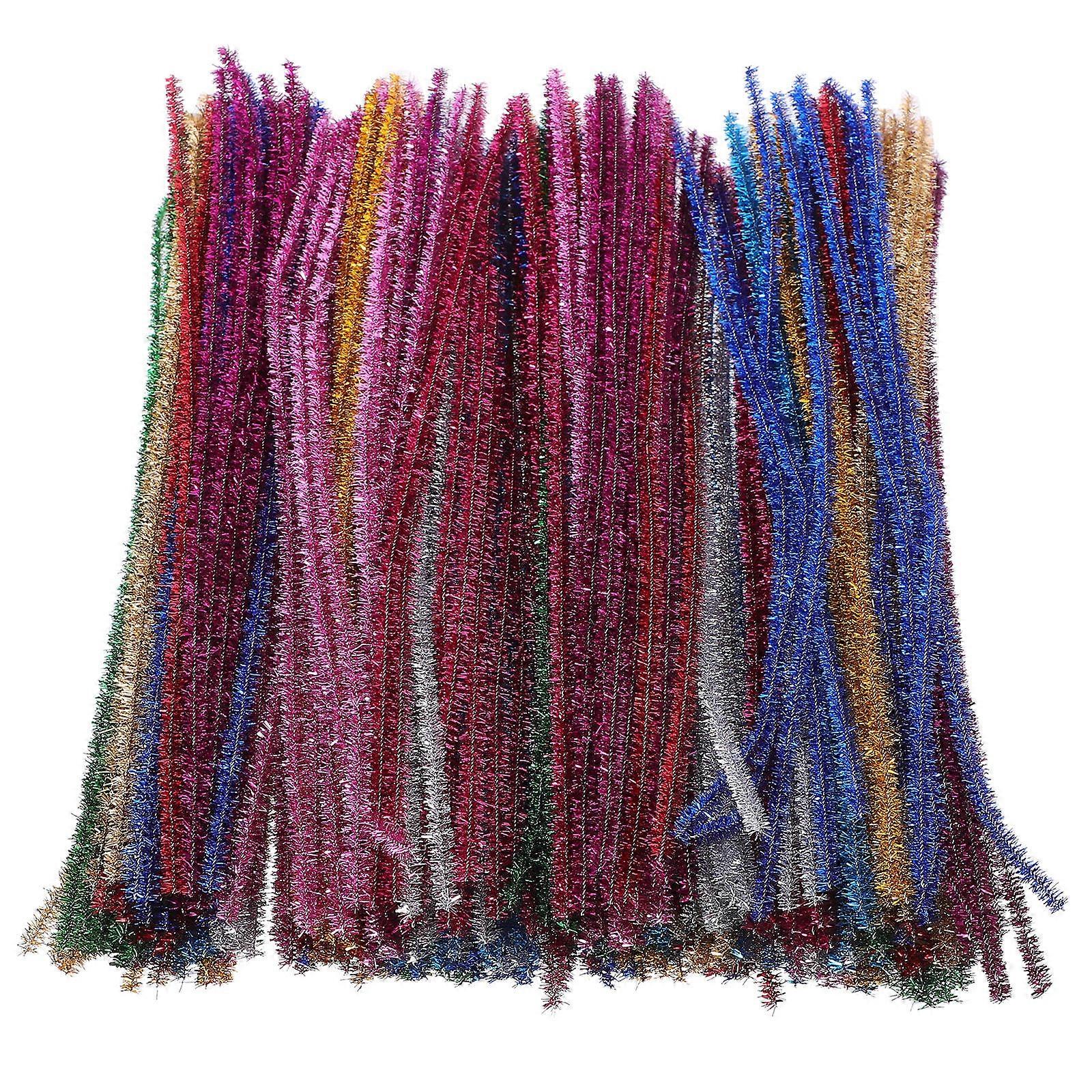 400pcs Chenille Stems DIY Craft Twisting Sticks for Creative Projects, Classroom Activities & Glitter Pipe Cleaner Crafts