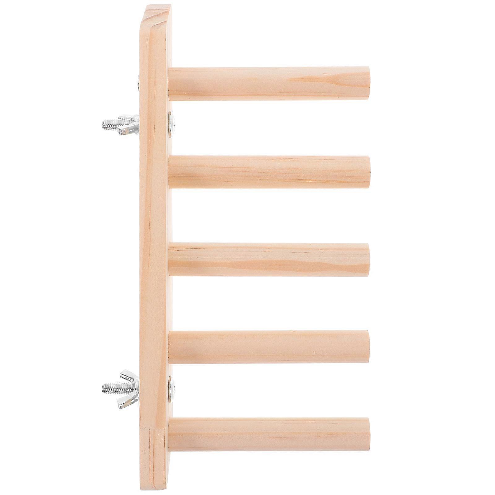 Wooden Cat Climbing Steps Wall Mounted Staircase Shelf with Ergonomic Platform for Indoor Furniture, Scratching and Exercise