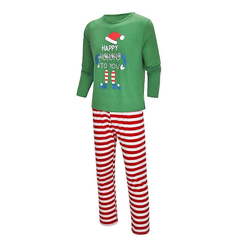 Winter Holiday Pajamas Christmas Doll Printed Clothes Parent-Child Clothes Size Xl Dad Warmth 1Set