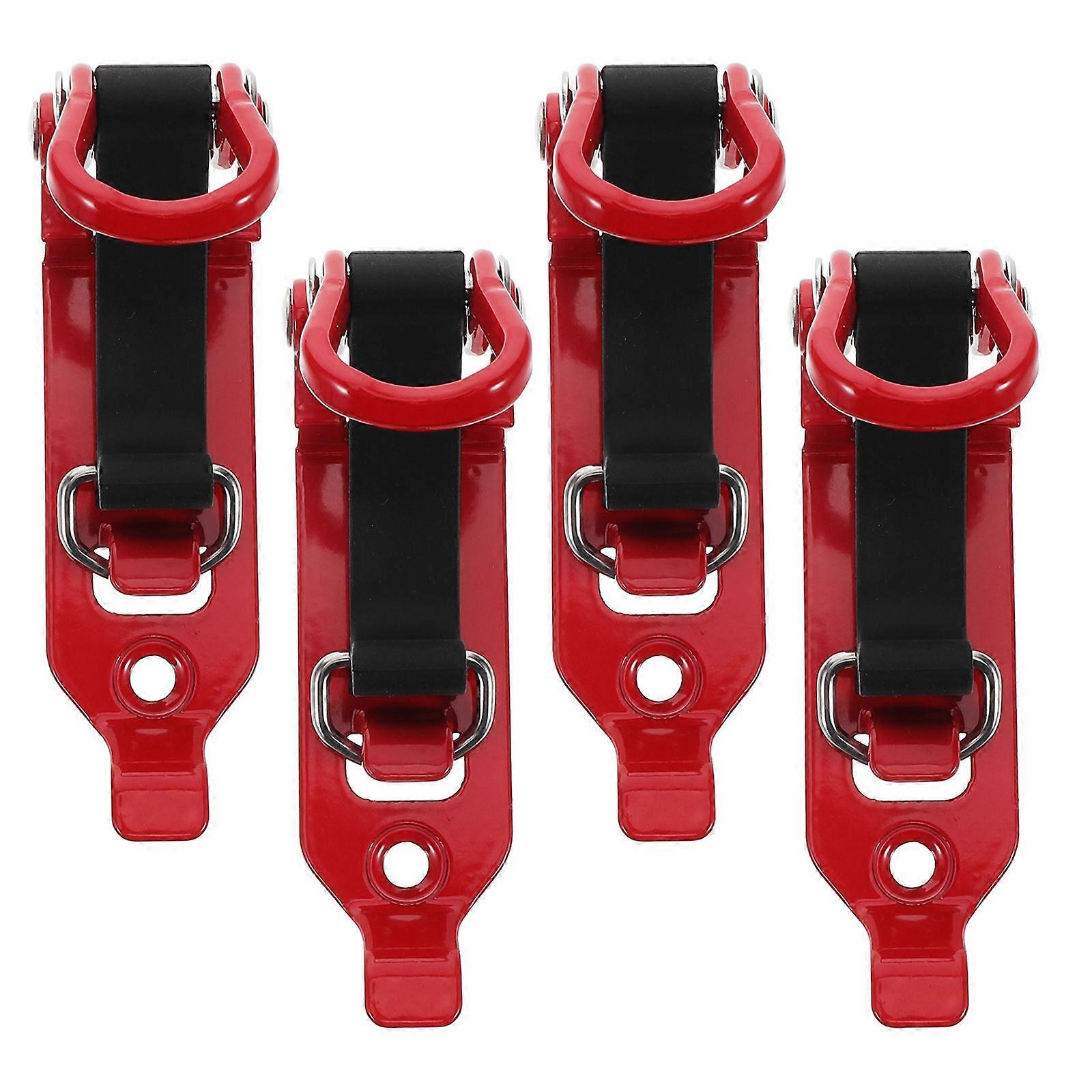 Clamp Holder Firefighter Tools Rubber Strap Security Car Roof Rack 4Pcs