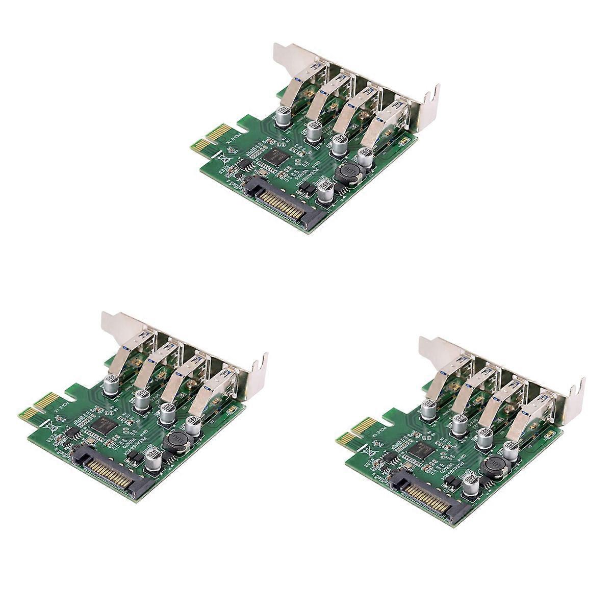 Low Profile 4 Ports PCI-E to USB 3.0 HUB PCI Express Expansion Card