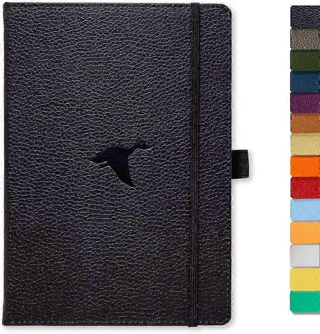 Notebooks - Wildlife Lined Medium Notebook, Black Duck, A5 black
