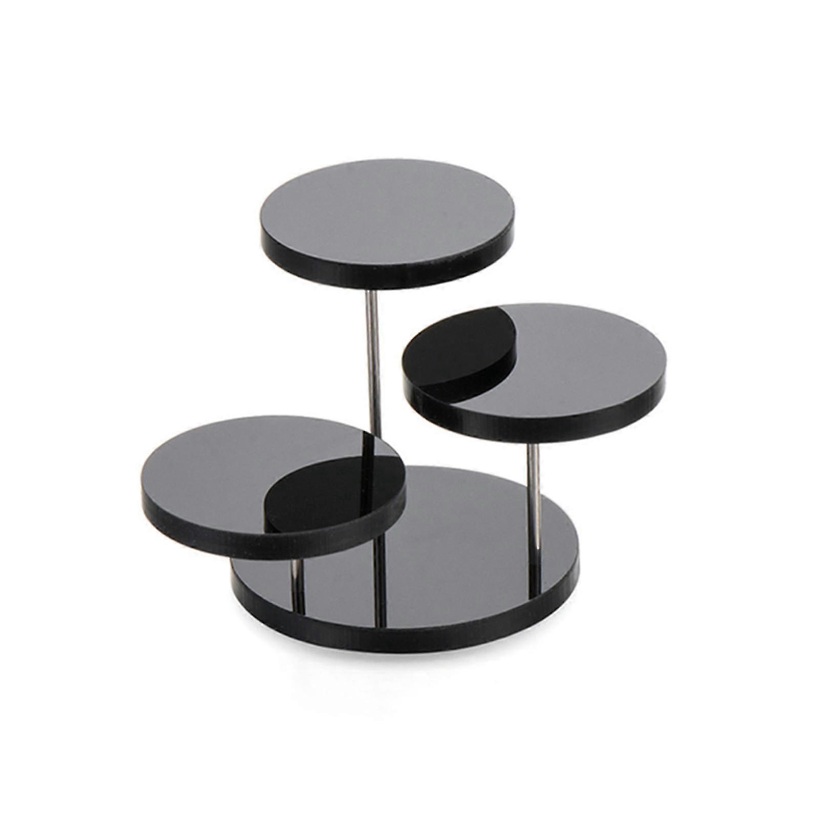 Multi-layer Muffin Holder Acrylic Tiered Serving Round Cupcake Tower For Party B