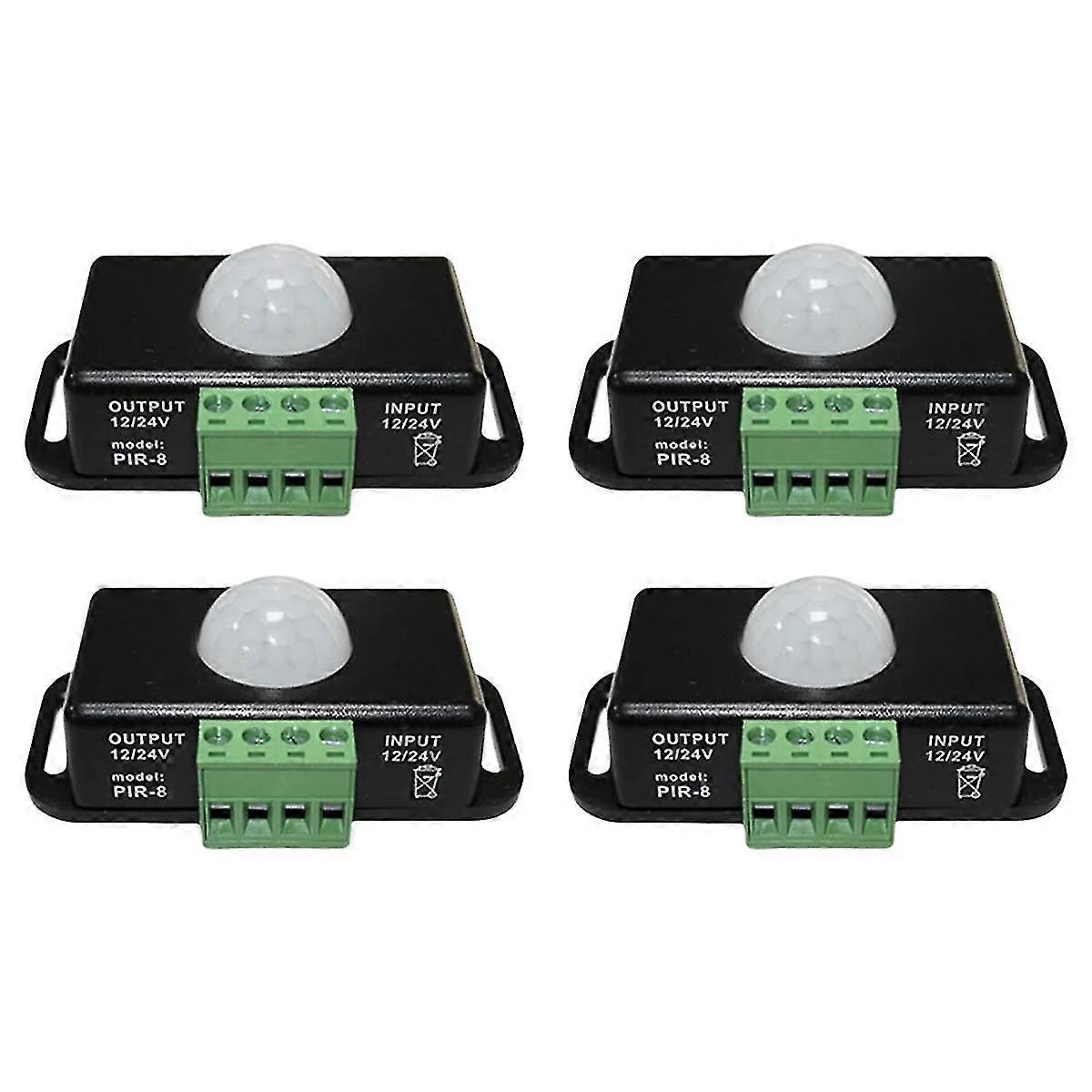 LED Motion Sensor 12V/24V DC, Motion Sensor Body Infrared Motion PIR Sensor Switch Automatic Wirele