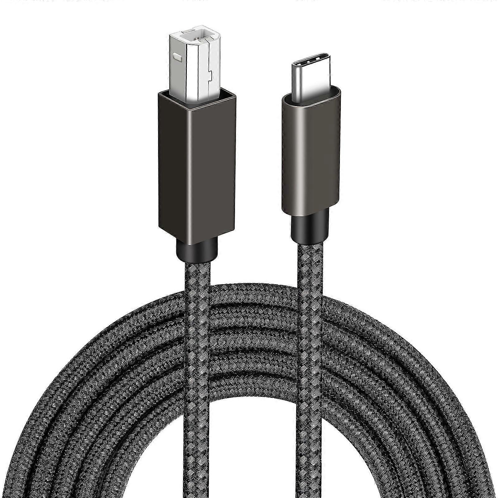 USB-B till USB-C skrivarkabel